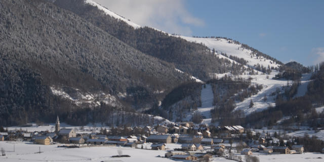 La station village d'Ancelle vue depuis les