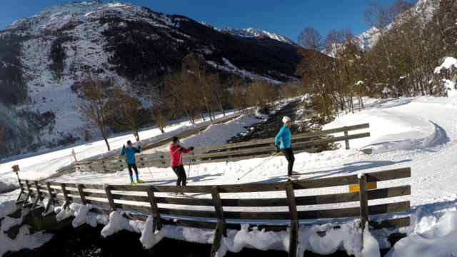 Ski De Fond au dessus de la Séveresse dans Valgaudemar