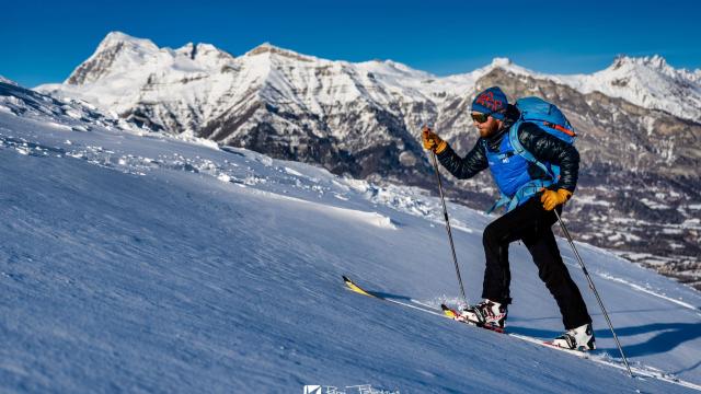 Ski de randonnée face au Vieux Chaillol