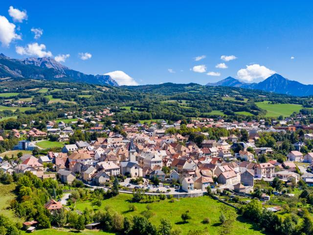 Saint Bonne en champsaur vu du ciel