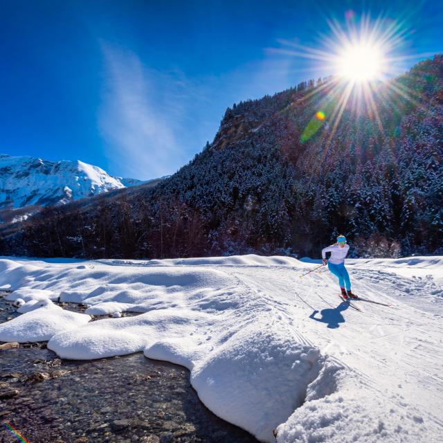 Skating sur le domaine nordique du Haut Champsaur