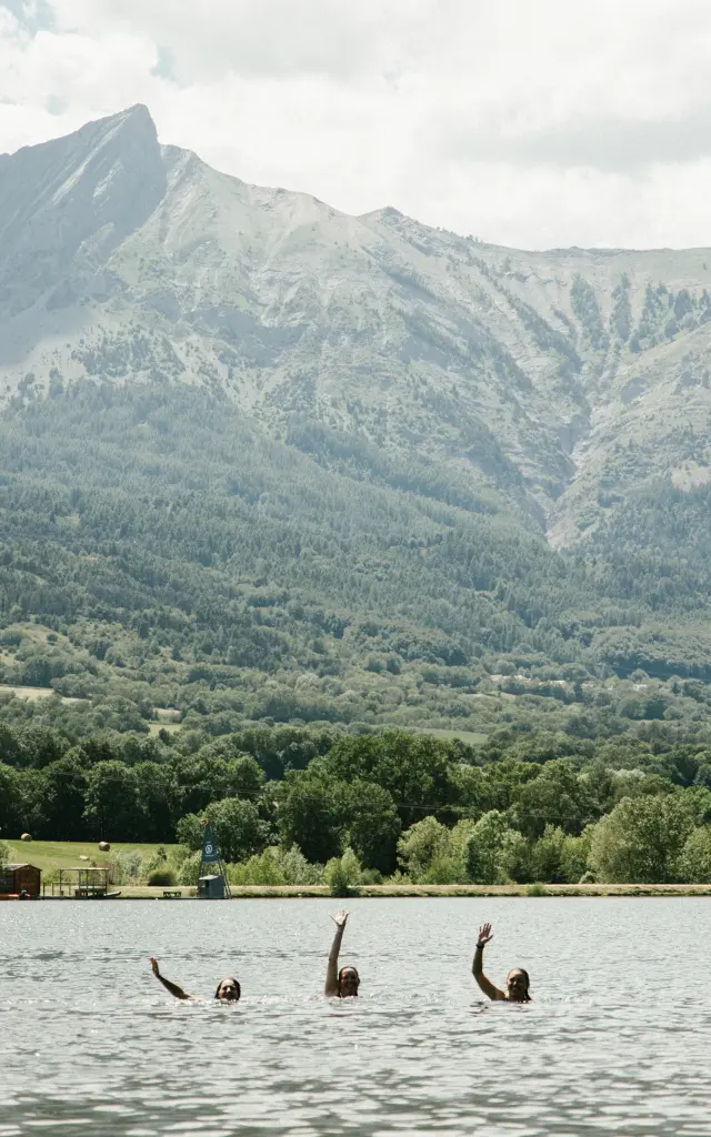 Fin d'aventure gravel au plan d'eau
